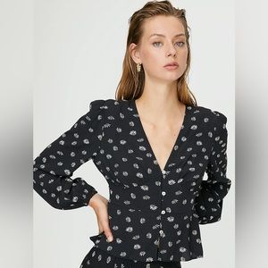 Aritzia Wilfred new prairie blouse, size xs